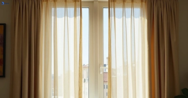 Dusty and dull curtains in toowong before steam cleaning